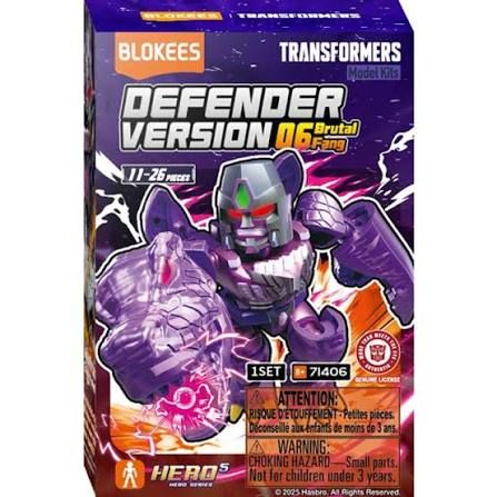 Blokees Transformers Defender Version 6 DV06 Blind Box Brutal Fang