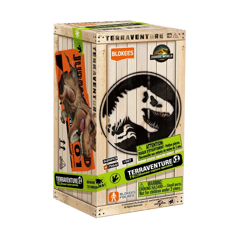 Blokees Jurassic World Terraventure 1 TS01 Blind Box Dinosaur Capture Operation
