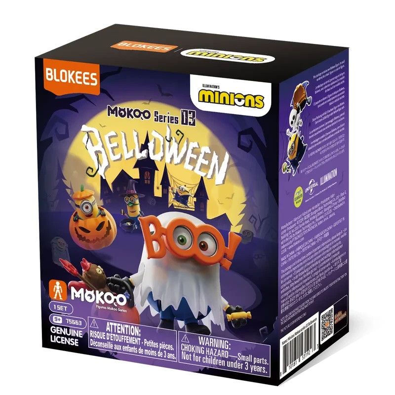 BLOKEES Minions Despicable Me Mokoo Series Belloween Sealed Blind Pack Model Kit