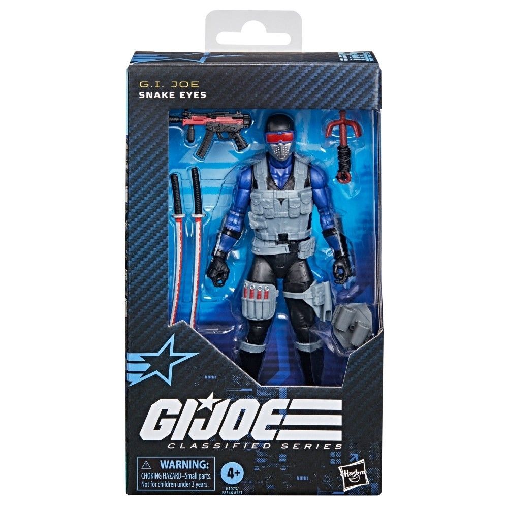 Snake Eyes 165 G.I. Joe Classified Series Hasbro 6 Inch Action Figure w/Acc.