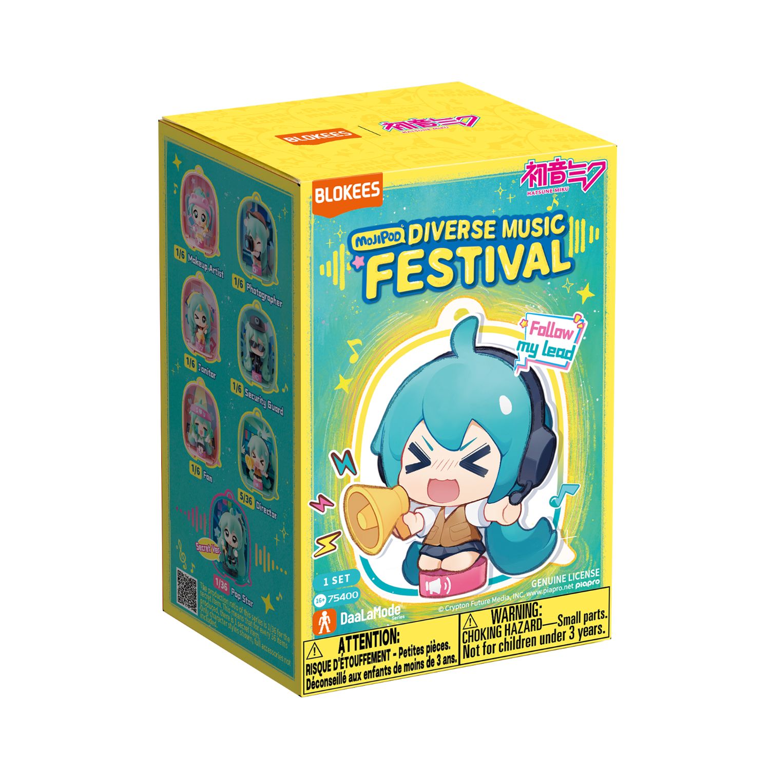 Hatsune Miku Mojipod DaaLaMode Diverse Music Festival BLOKEES Sealed Blind Box