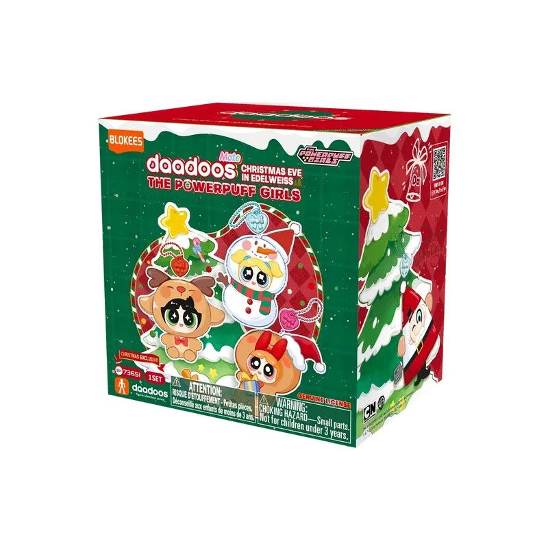 Powerpuff Girls Mate Christmas Eve BLOKEES Sealed Blind Box Ornament Model Kit