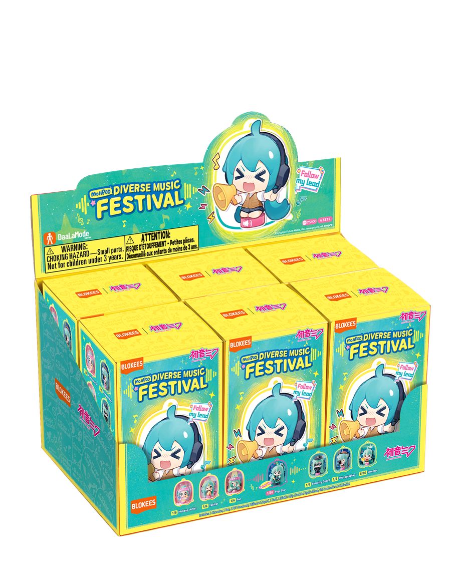 Hatsune Miku Mojipod DaaLaMode Diverse Music Festival BLOKEES Sealed Case of 6