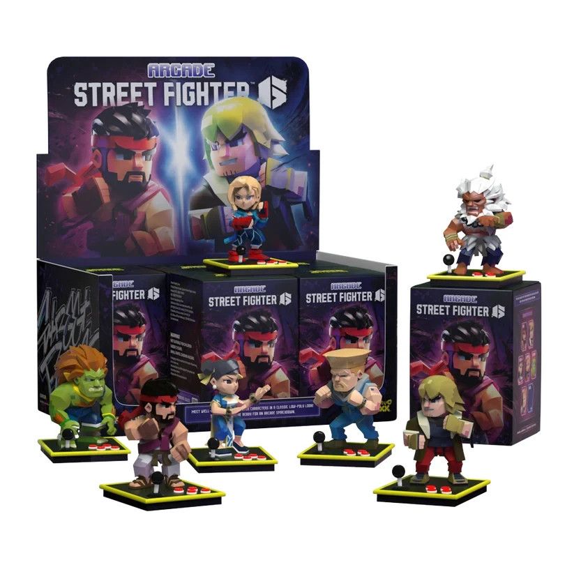 Street Fighter 6 Arcade Series Mighty Jaxx Sealed Case of 6 Blind Boxes - NEW