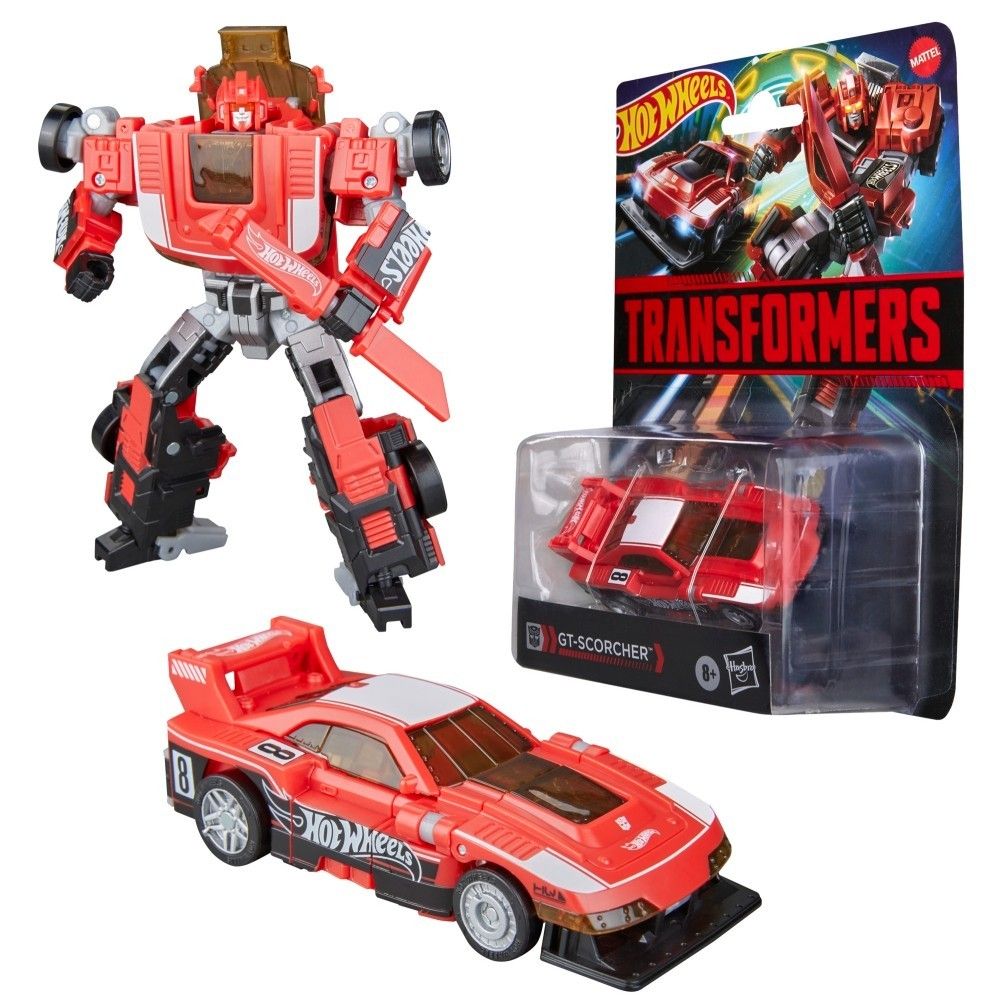 GT Scorcher Transformers Hot Wheels Collaborative Mattel Hasbro Action Figure