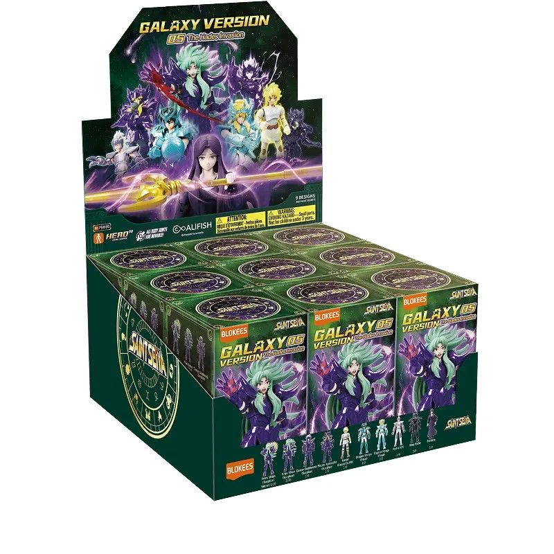 Galaxy Version 5 05 Blokees Saint Seiya Hades Inv Sealed Box of 9 Blind Packs
