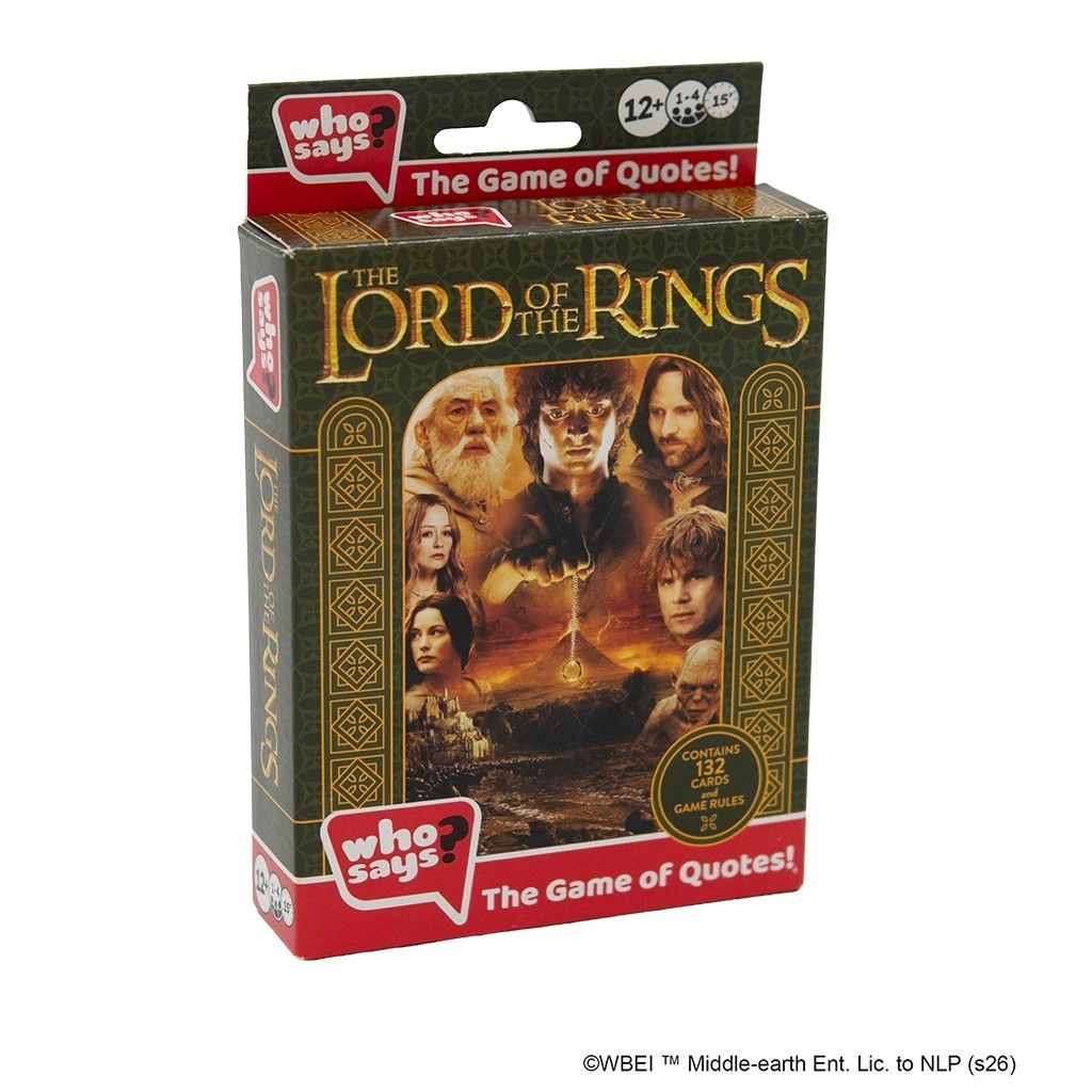 Who Says? Lord of the Rings by Asmodee Moodbox Games new in Sealed Box