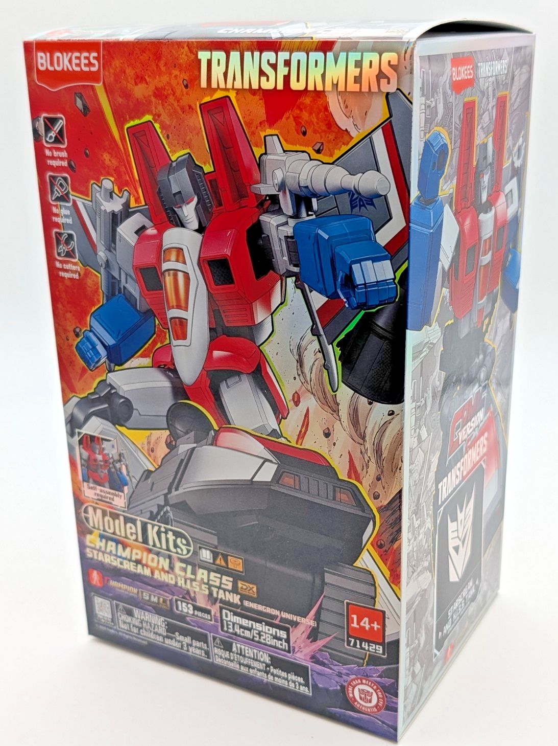 Starscream w/ HISS Tank DX Energon Universe Transformers Blokees Champion Class