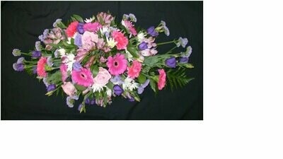 Double ended oasis spray of mixed flowers