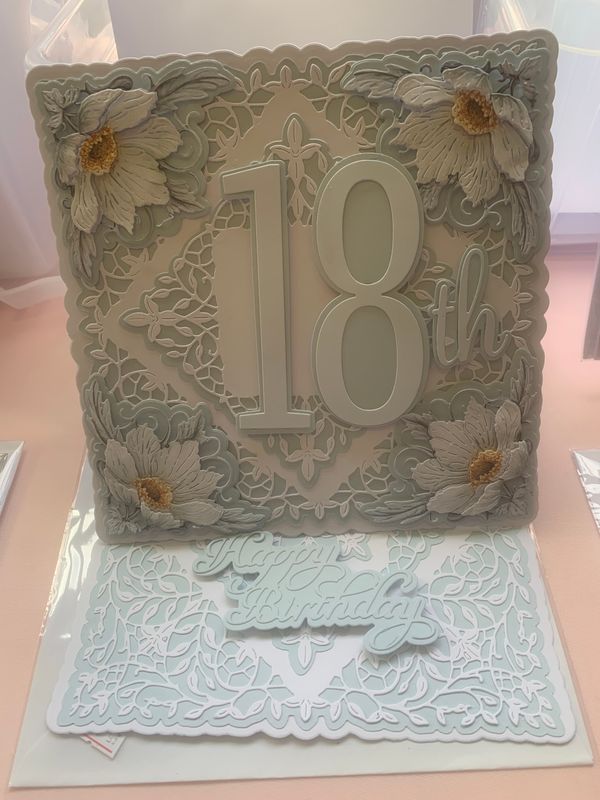 Number easel card