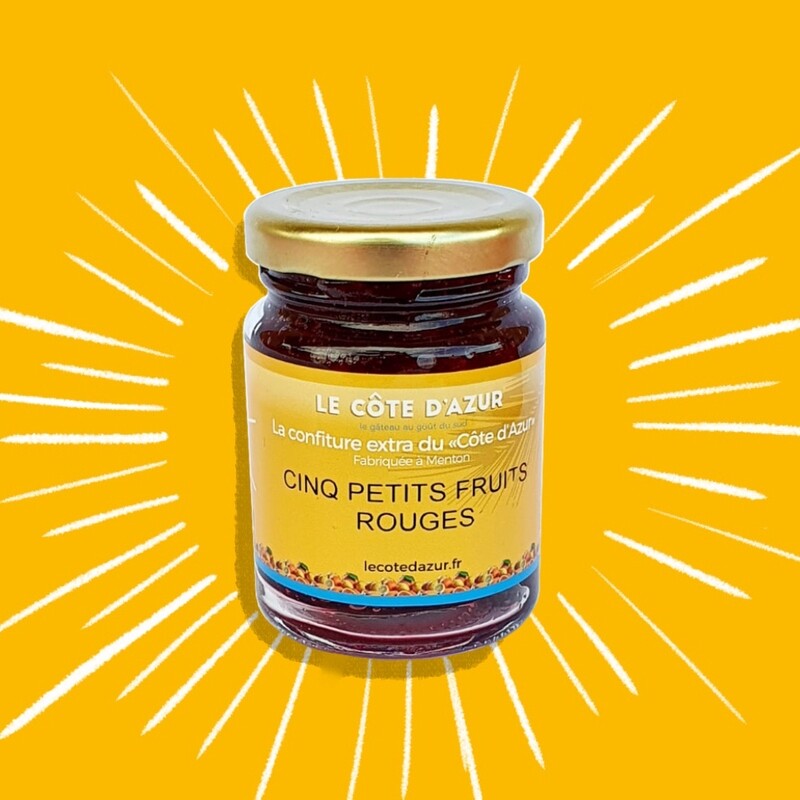 01 - LE CÔTE D&#39;AZUR - Confiture EXTRA 5 Fruits rouges