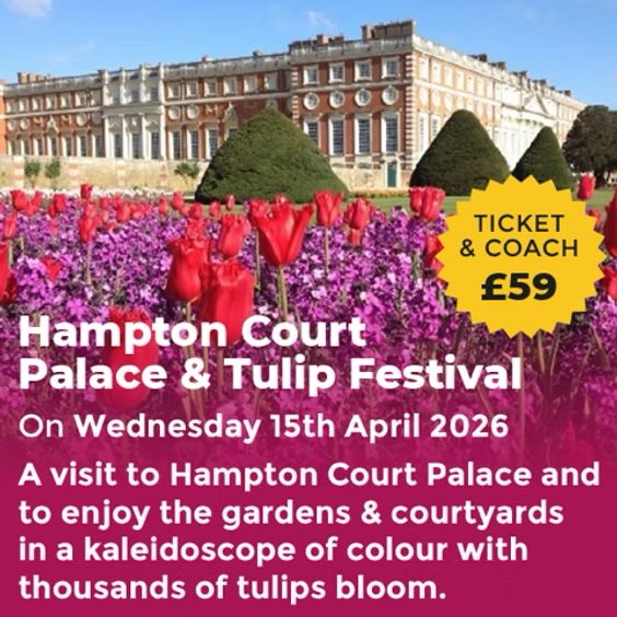3. Hampton Court Palace &amp; Tulip Festival