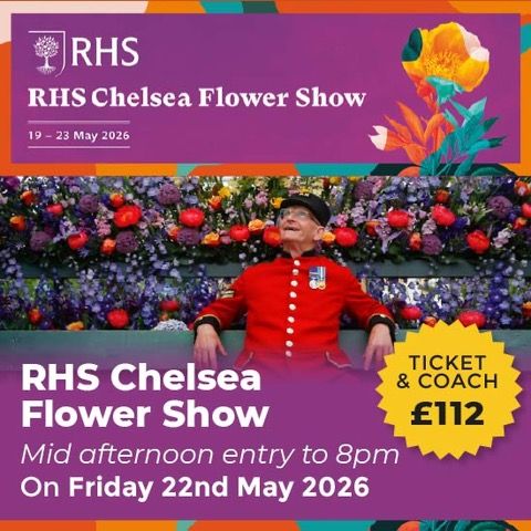7. RHS Chelsea Flower Show | NEARLY SOLD OUT