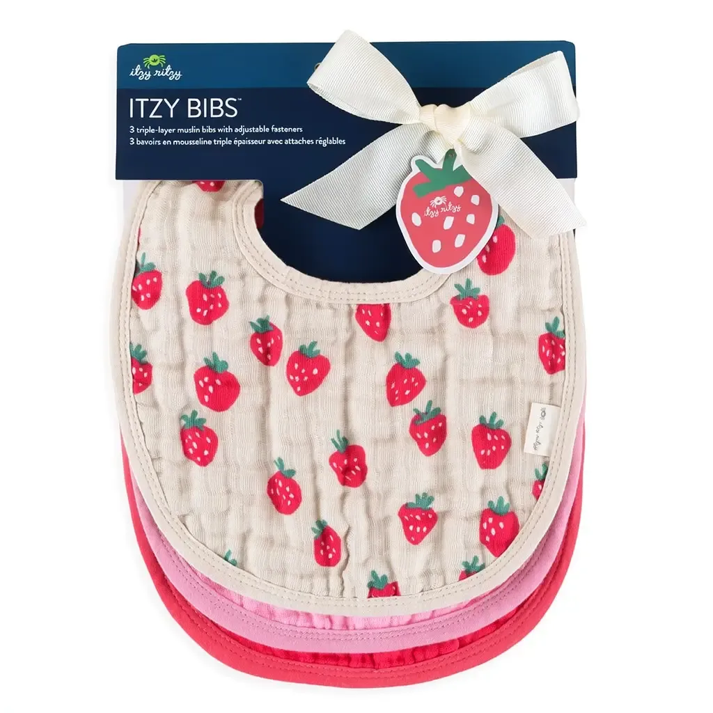 Bibs, Color: Strawberry