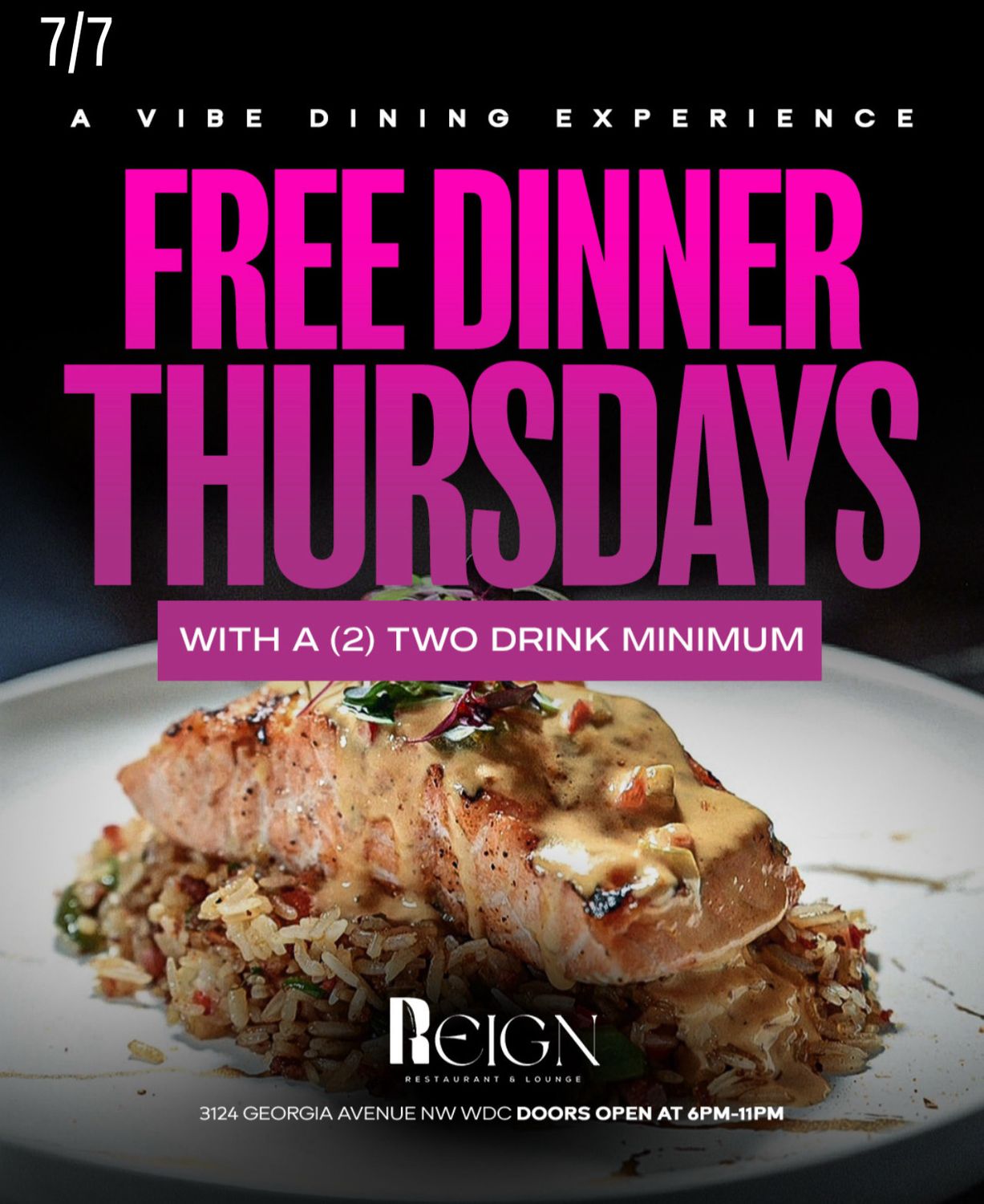 Free Dinner Thursday’s