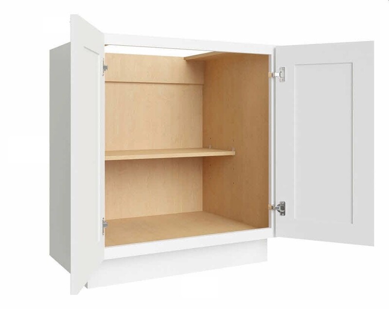SONOMA WHITE SHAKER BASE 42 FULL HEIGHT DOORS
