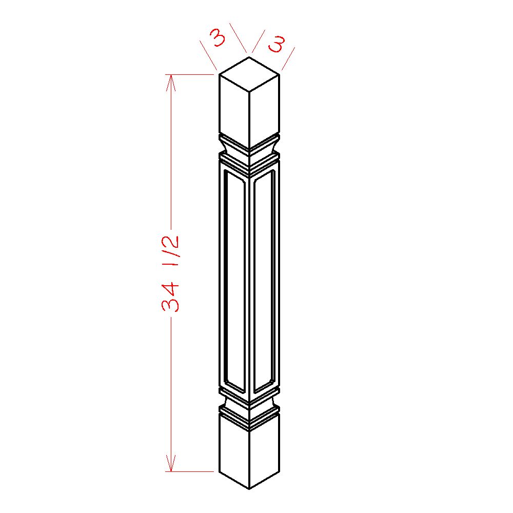 SONOMA WHITE SHAKER SQUARE LEG