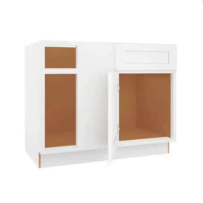 SONOMA WHITE SHAKER BASE BLIND CORNER LEFT 33 - 36