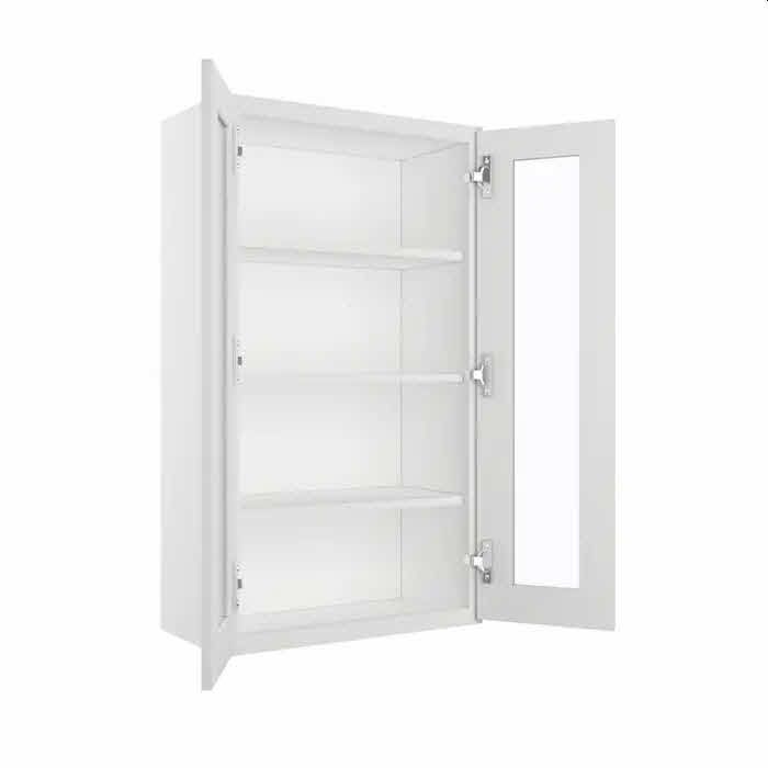 SONOMA WHITE SHAKER WALL 24 X 42 GLASS DOOR