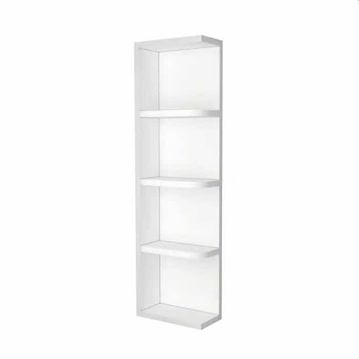 SONOMA WHITE SHAKER WALL OPEN END SHELF 9 X 42