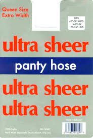 ULTRA SHEER   QEEN SIZES 4.0&quot;-5.6&quot; HIPS  1X-2X-3X 160-240 lbs