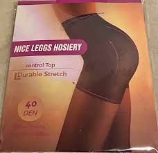 NICE LEGGGS HOSIERY CONTROL TOP  DURABLE STRECH  FASHION STOCKING  SIZE: 110LBS TO 280LBS