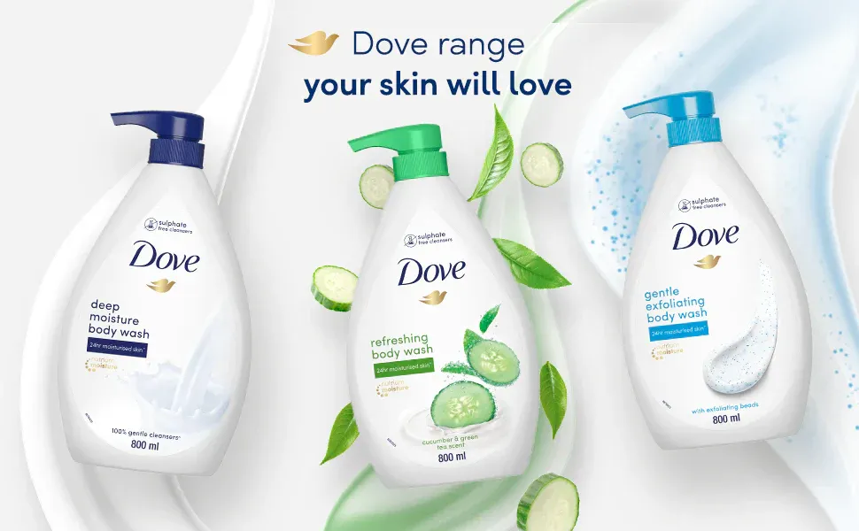 DOVE BODY WASH (800ML)