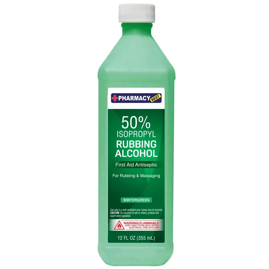 Pharmacy Best Rubbing Alcohol 50% Green (12 OZ)