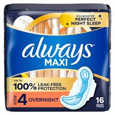 Always Maxi Size 4 28ct