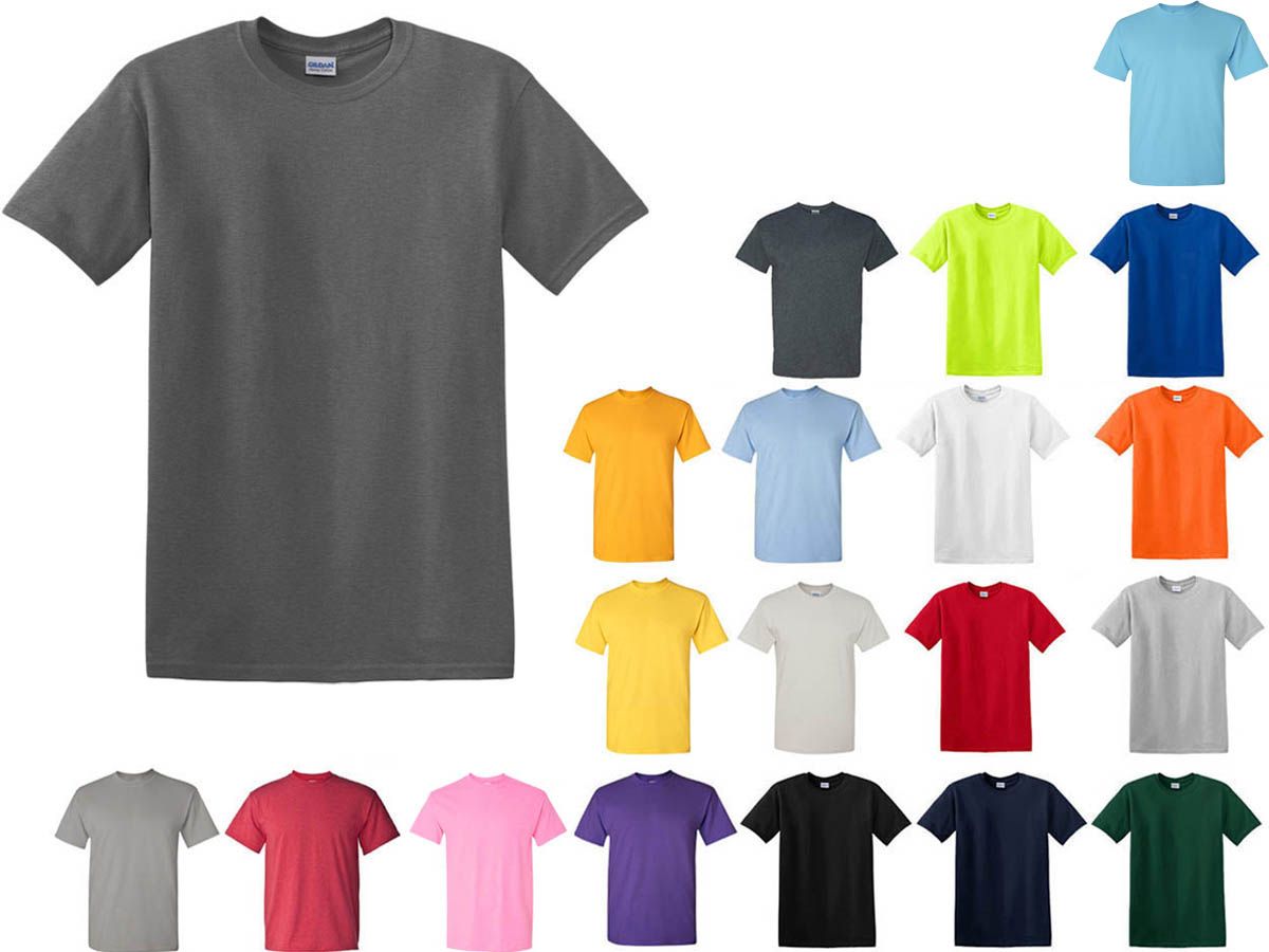 Gildan Tee Shirt Colors S - XL