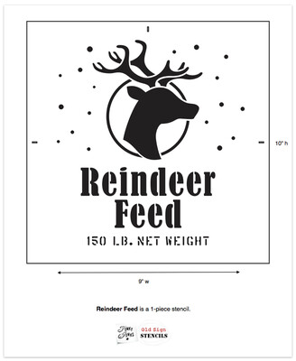 Reindeer Feed Funky Junk Old Sign Stencils