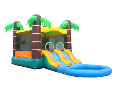 Tropical Wet/Dry Slide Combo Bounce