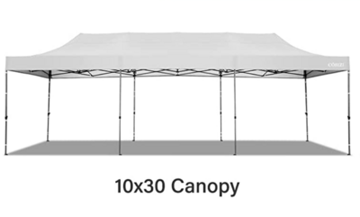 10 x 30 Pop Up Canopy Tent