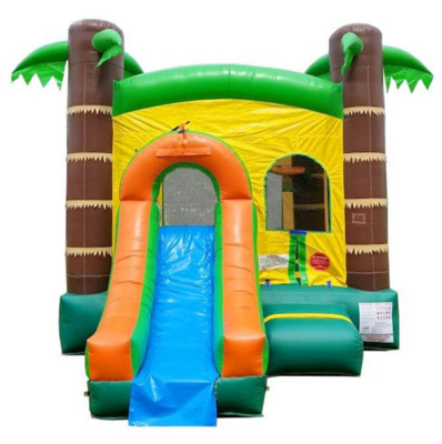 Tropical Bounce House with Slide