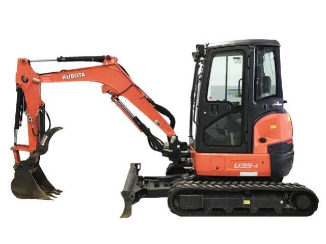 Kubota U35 9k lb Excavator Rental          (Click for Pricing)