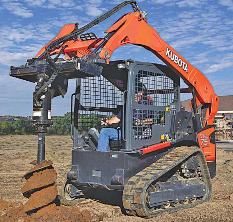 Skid Steer Attachment-Post  Hole Auger