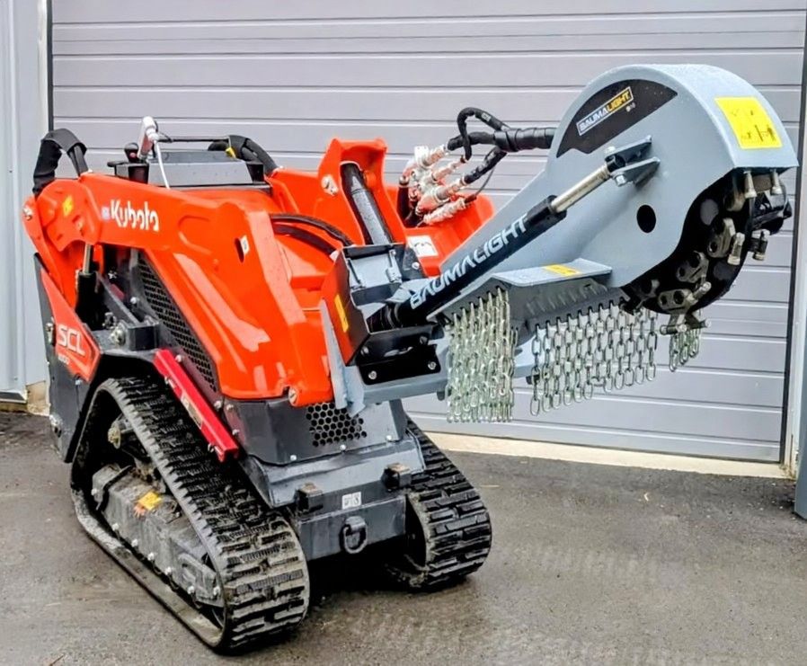 Mini Skid Steer with Stump Grinder