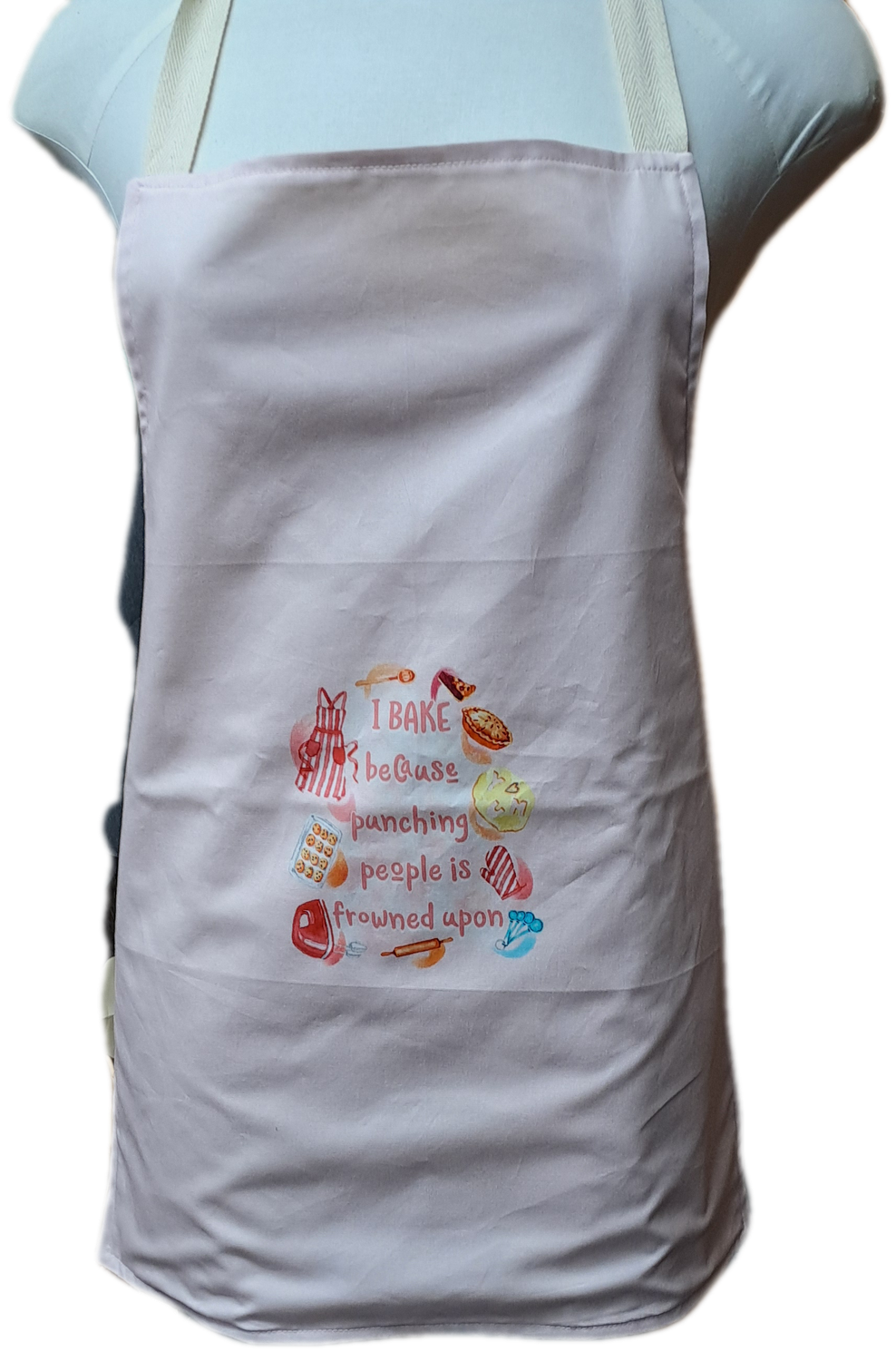 Apron with quote