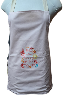 Apron with quote