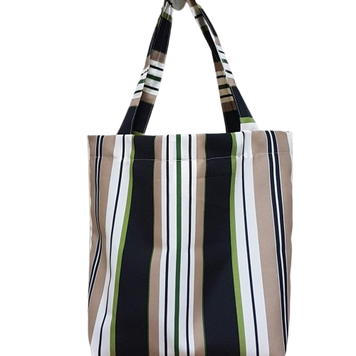 Carrybag-  Large size-Neutral/Black Stripe