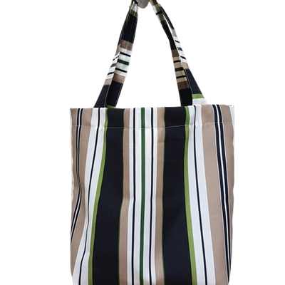 Carrybag-  Large size-Neutral/Black Stripe