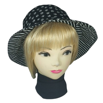 Adult Reversible Bucket Hat-Black &amp; White3