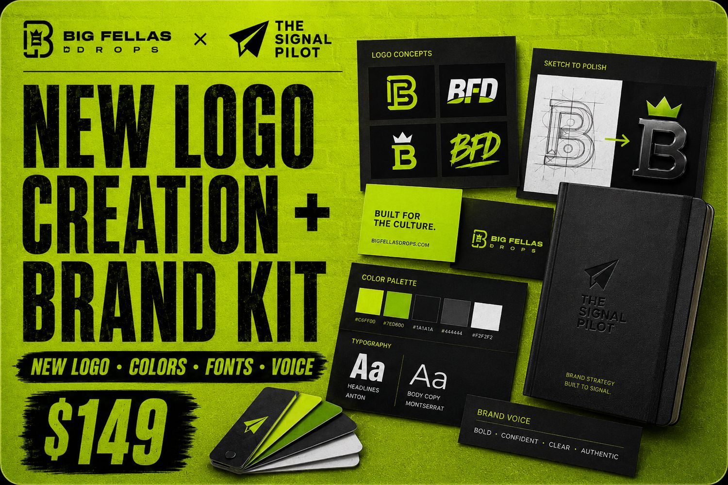 New Logo Creation + Brand Kit
