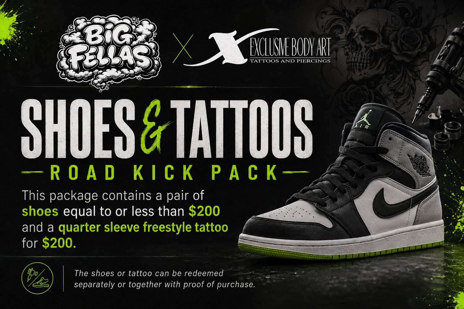Shoes &amp; Tattoos — Road Kick Pack