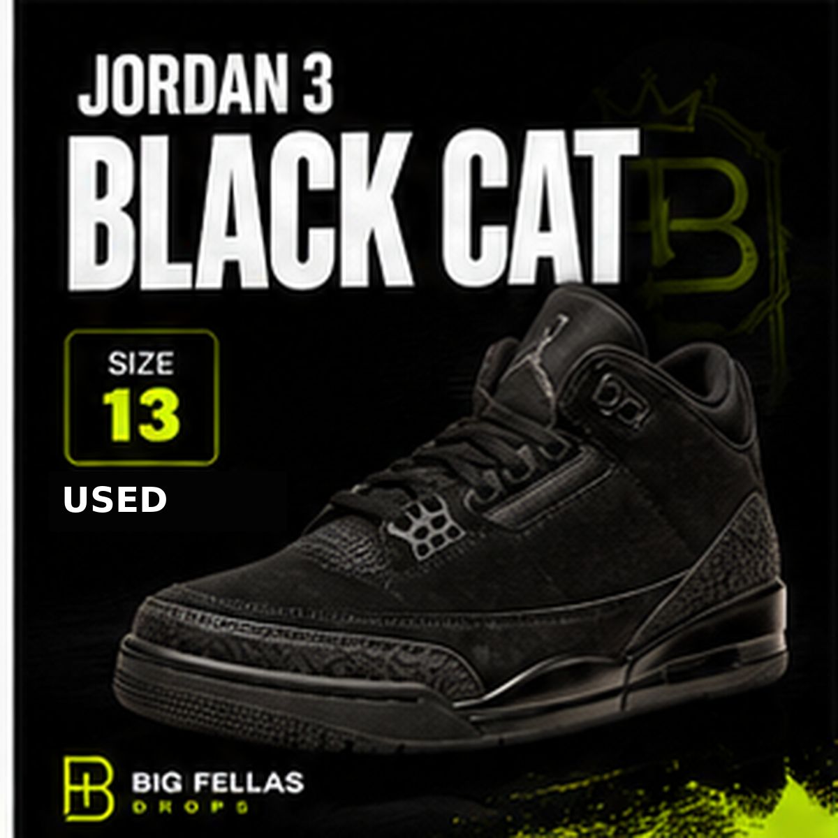 Jordan 3 Black Cat