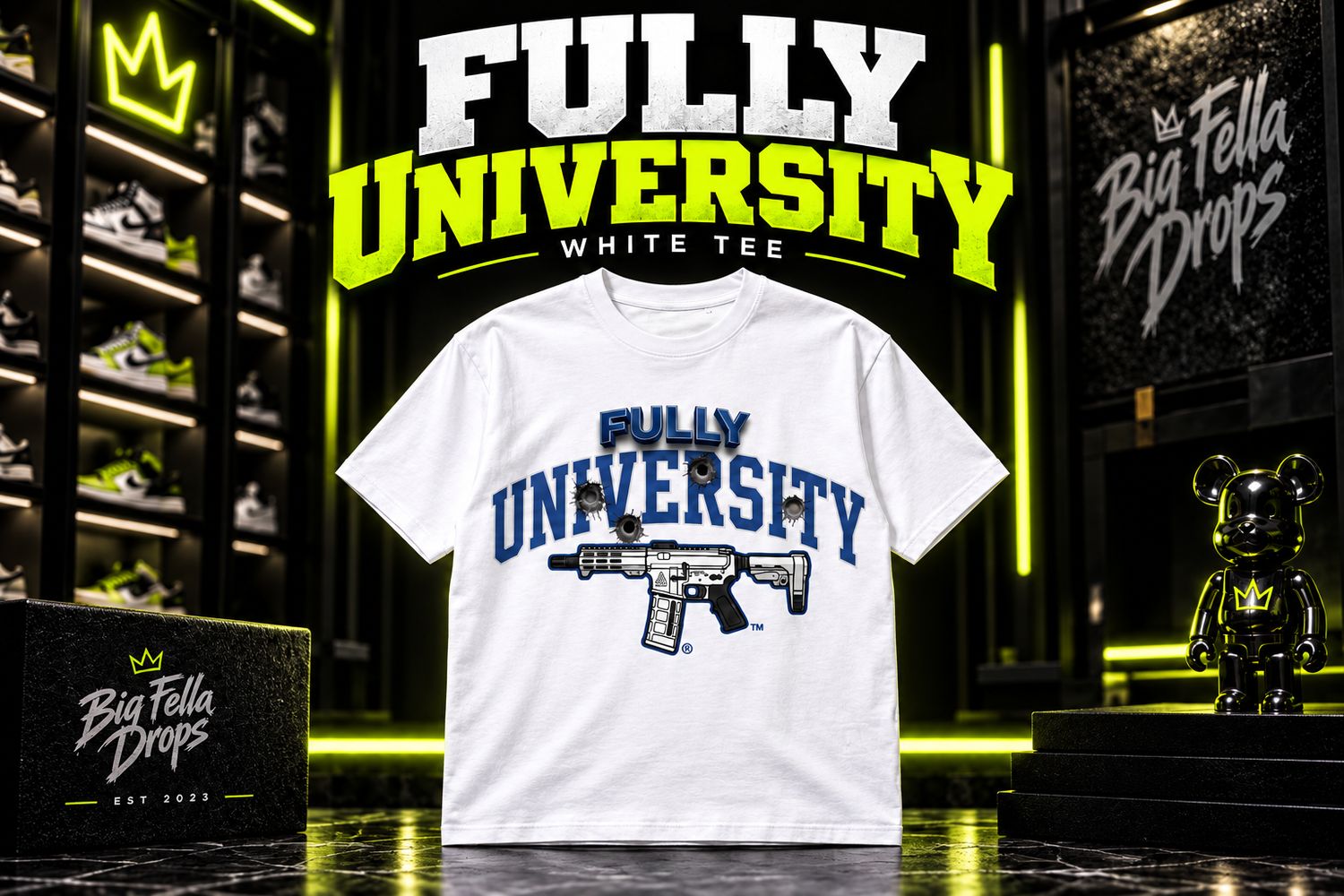 Fully University Tee — Blue Print