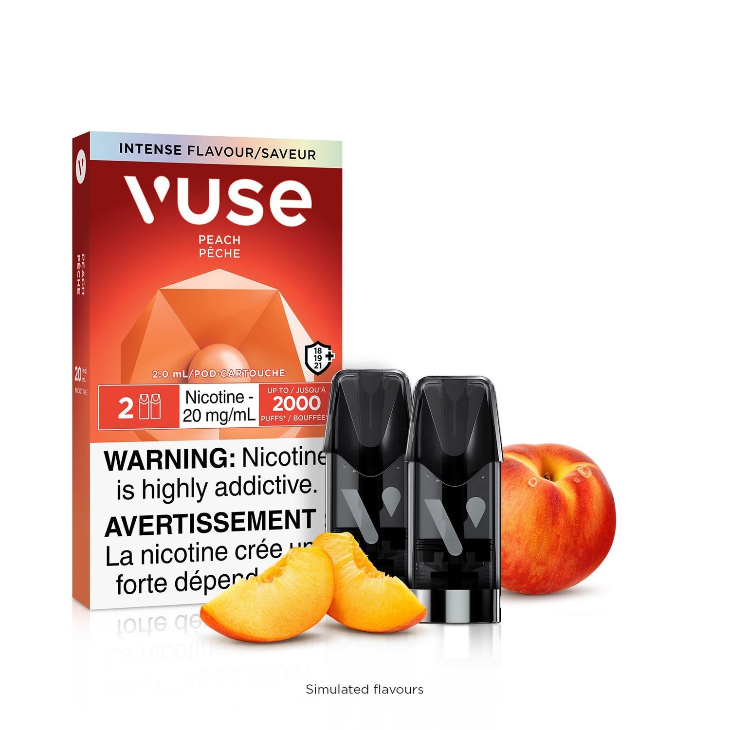 [Vape Pods] VUSE ePod - Peach (2pk)