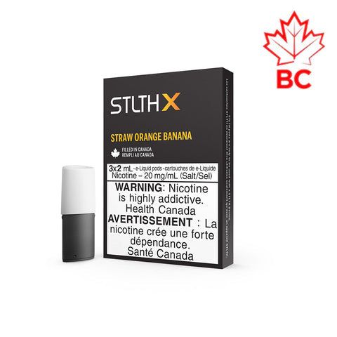 [Vape Pods] STLTH X - Straw Orange Banana (3pk)