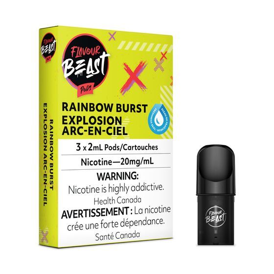 [Vape Pods] Flavour Beast - Flippin' Fruit Flash (Rainbow Burst) (3pk)