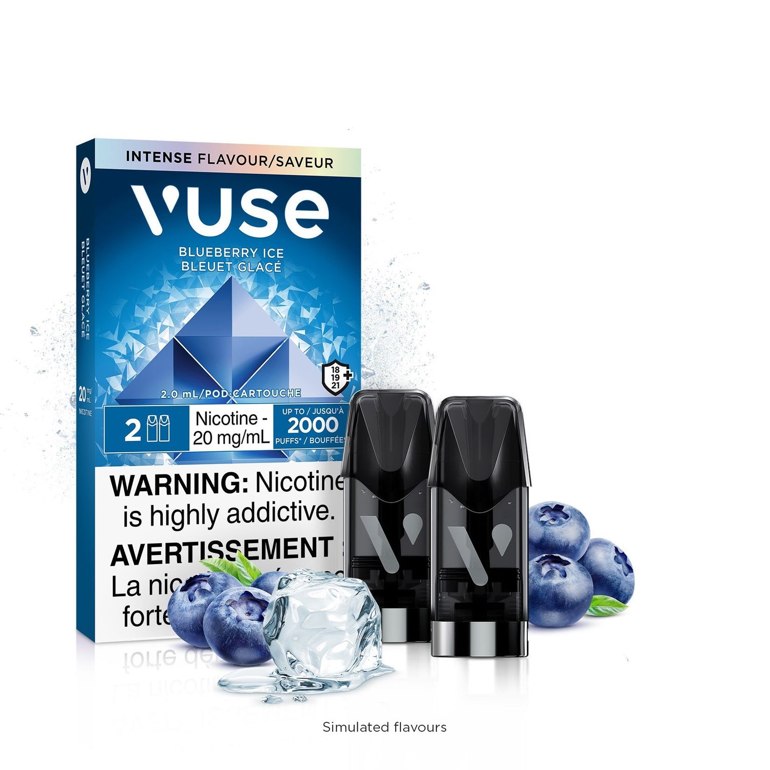 [Vape Pods] VUSE ePod - Blueberry Ice (2pk)